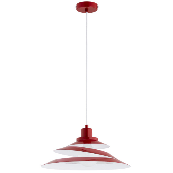 Lampa wisząca BALSA klosz w formie wstążki czerwona 1xE27x15W IP20 Alfa 1022960