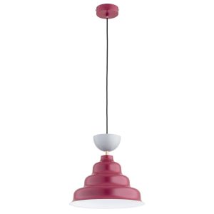 Lampa wisząca BAŁWANEK złoty detal czerwona 1xE27x15W IP20 Alfa 991286 Lampa wisząca BAŁWANEK złoty detal czerwona 1xE27x15W IP20 Alfa 991286