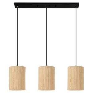 Lampa wisząca Bamboo 3-punktowa beżowa 854791 Lampa wisząca Bamboo 3-punktowa beżowa 854791