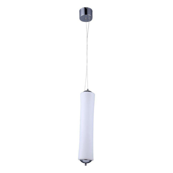 Lampa wisząca BAMBOO biała chromowana LED 1x18W Ciepła biel 1200lm V-TAC 852761