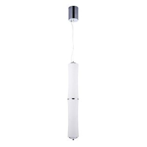Lampa wisząca BAMBOO biała chromowana LED 1x32W Ciepła biel 2100lm V-TAC 852818 Lampa wisząca BAMBOO biała chromowana LED 1x32W Ciepła biel 2100lm V-TAC 852818