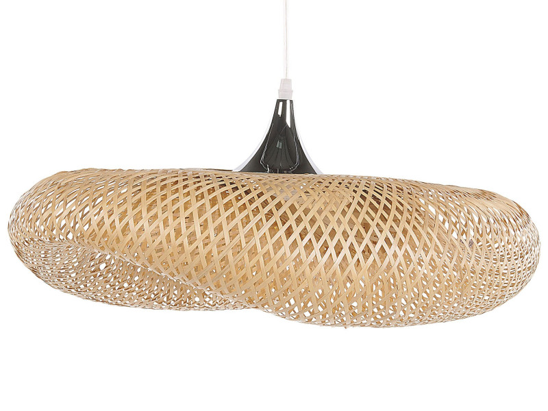 Lampa wisząca bambus jasne drewno 142041