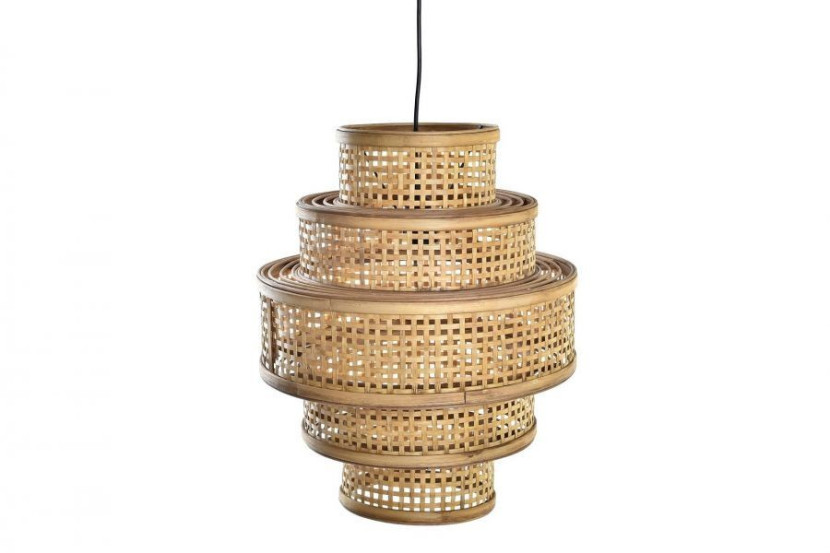 Lampa wisząca bambusowa 48x41 cm ISIBANE 175534