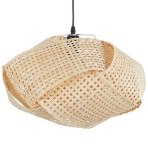 Lampa wisząca bambusowa klosz pleciony 339729 Lampa wisząca bambusowa klosz pleciony 339729