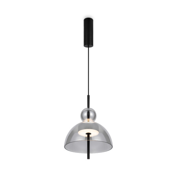 Lampa wisząca BANGKOK czarna-dymiona LED 12W 3000K 1300lm Maytoni 989708