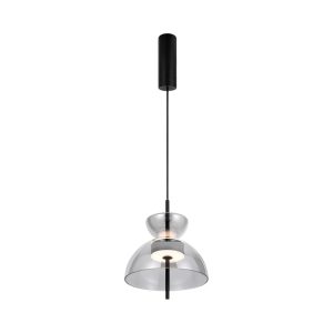 Lampa wisząca Bangkok czarno-przezroczysta LED 1x12W 3000K 1200lm Maytoni 849376 Lampa wisząca Bangkok czarno-przezroczysta LED 1x12W 3000K 1200lm Maytoni 849376