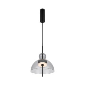 Lampa wisząca Bangkok czarno-przezroczysta LED 1x12W 3000K 1200lm Maytoni 849207 Lampa wisząca Bangkok czarno-przezroczysta LED 1x12W 3000K 1200lm Maytoni 849207