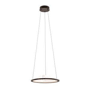 Lampa wisząca BARET kawowo-przezroczysta LED 1x26W Ciepła biel 900lm Italux 841619 Lampa wisząca BARET kawowo-przezroczysta LED 1x26W Ciepła biel 900lm Italux 841619