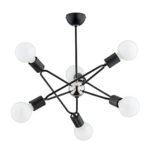 Lampa wisząca BARI czarna-chromowana 6xE27x15W wym:50x42x42cm IP20 Alfa 1030197 Lampa wisząca BARI czarna-chromowana 6xE27x15W wym:50x42x42cm IP20 Alfa 1030197