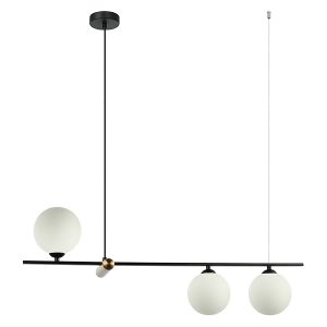 Lampa wisząca Barletta 3-punktowa stalowa czarna 45617 Lampa wisząca Barletta 3-punktowa stalowa czarna 45617