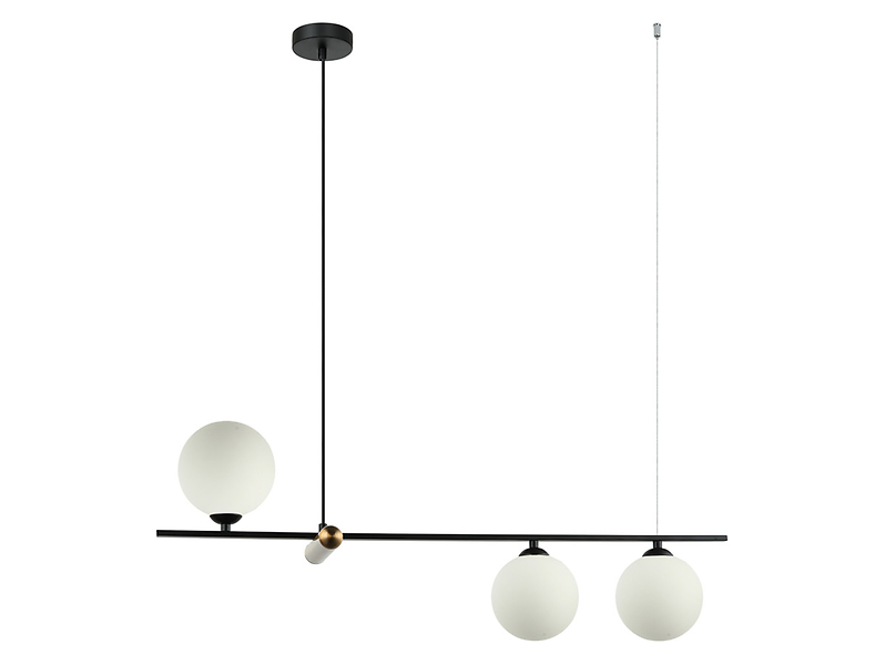 Lampa wisząca Barletta 3-punktowa stalowa czarna 45617