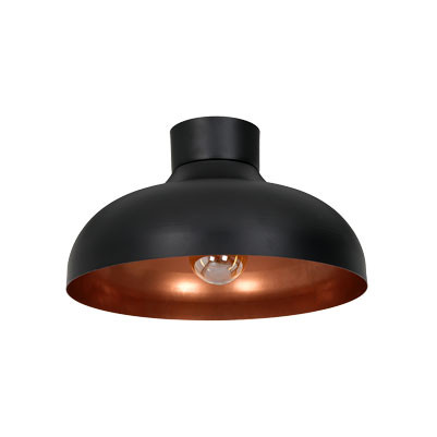 Lampa wisząca Basca czarny mat-miedź 1xE27x15W wym:21x40x40cm IP20 Luminex 1030226