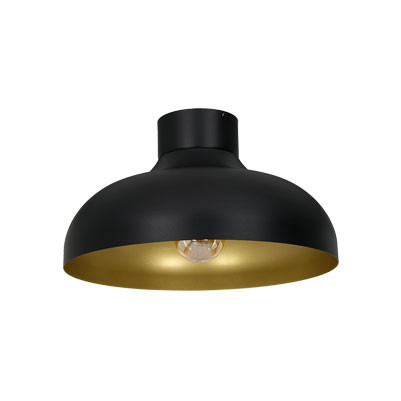 Lampa wisząca Basca czarny mat-złoty mat 1xE27x15W IP20 Luminex 1030304