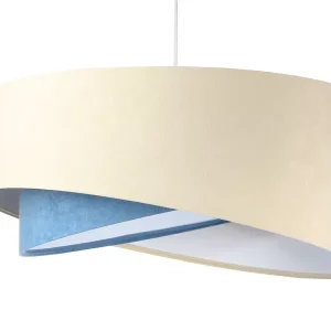 Lampa wisząca BEIGE beżowa/niebieska/biała 391687 Lampa wisząca BEIGE beżowa/niebieska/biała 391687