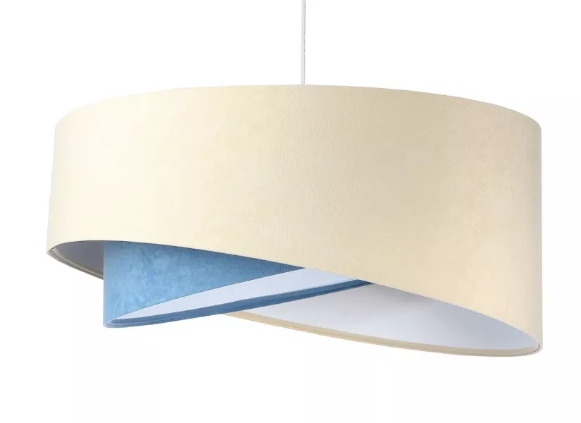 Lampa wisząca BEIGE beżowa/niebieska/biała 391687