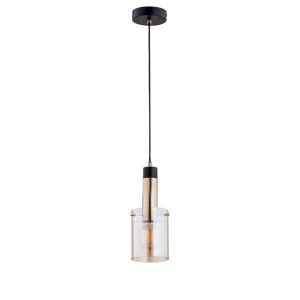 Lampa wisząca BELLA czarna-stare złoto 1xE27x15W wym:90x15x15cm IP20 Alfa 1025727 Lampa wisząca BELLA czarna-stare złoto 1xE27x15W wym:90x15x15cm IP20 Alfa 1025727