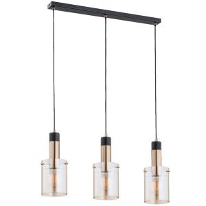 Lampa wisząca BELLA czarna-stare złoto 3xE27x15W wym:90x73x18cm IP20 Alfa 1025679 Lampa wisząca BELLA czarna-stare złoto 3xE27x15W wym:90x73x18cm IP20 Alfa 1025679