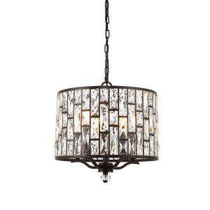 Lampa wisząca BELLE kryształowa brązowa 5xE14x15W IP20 Endon 1025513 Lampa wisząca BELLE kryształowa brązowa 5xE14x15W IP20 Endon 1025513