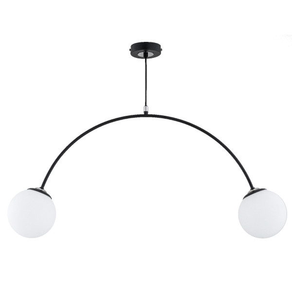 Lampa wisząca BEND czarno-biała 2xE14x10W wym:60x15x85cm IP20 Alfa 984862