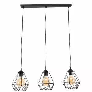 Lampa wisząca BENIGNE III czarna 153495