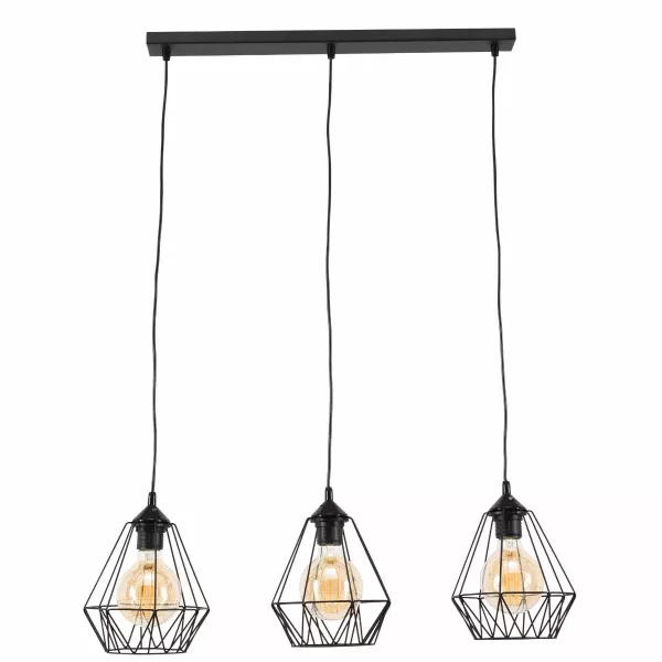 Lampa wisząca BENIGNE III czarna 153495