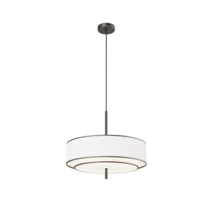 Lampa wisząca BERGAMO okrągły abażur biało-czarna 5xE27x60W IP20 Maytoni 1019421