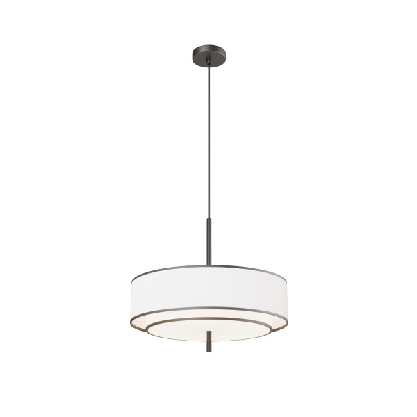 Lampa wisząca BERGAMO okrągły abażur biało-czarna 5xE27x60W IP20 Maytoni 1019421