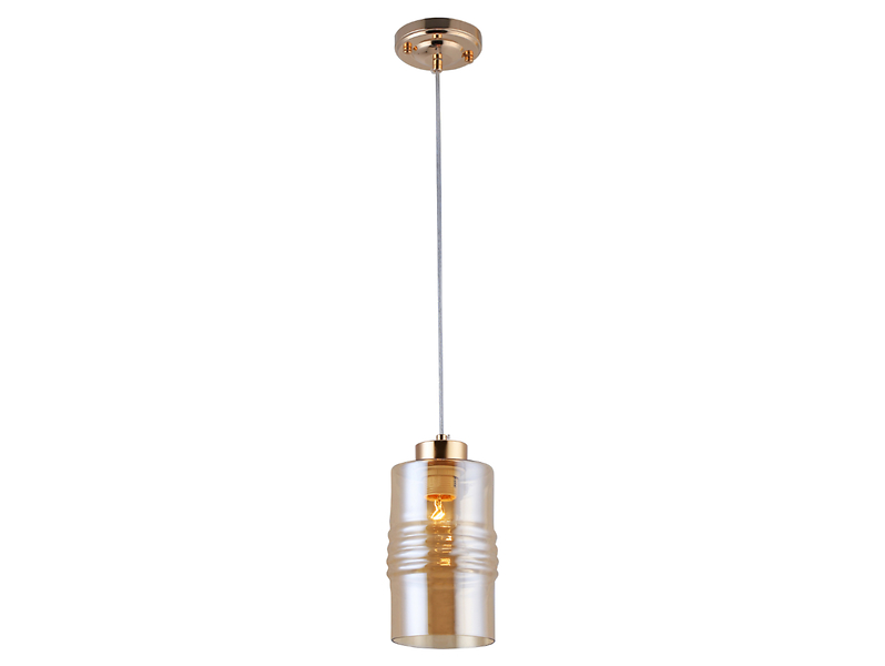 Lampa wisząca Bergen stalowa złota 190750