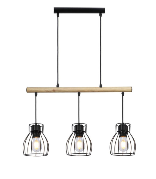 Lampa wisząca BERNITA 3x60w e27 czarny 796813