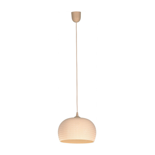 Lampa wisząca beżowa Boho 1xE27x60W wym: 105x28x28 cm Kaja 861007