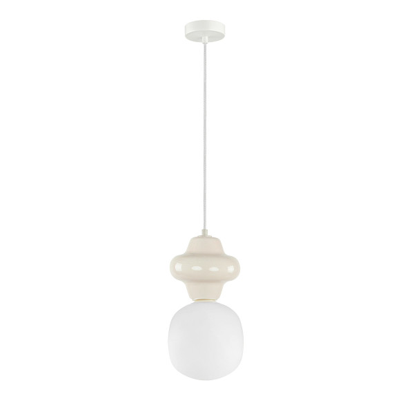 Lampa wisząca beżowa LATERA 1xE14x40W wym: 120x15x15 cm Italux 835831