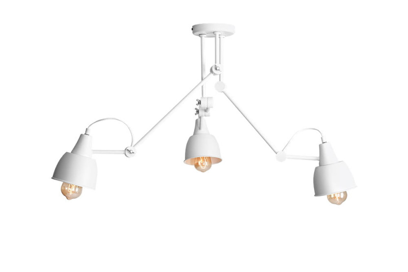 Lampa wisząca biała AIDA 3xE27x60W wym: 100x80x40 cm Aldex 858257