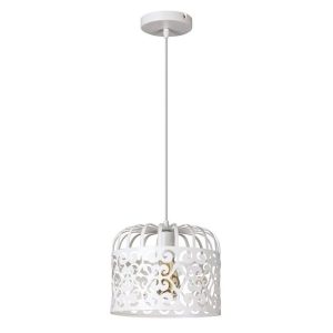 Lampa wisząca biała Alessandra 1xE27x60W wym: 120x26x26 cm Rabalux 959138 Lampa wisząca biała Alessandra 1xE27x60W wym: 120x26x26 cm Rabalux 959138