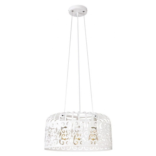 Lampa wisząca biała Alessandra 3xE27x60W wym: 175,5x40x40 cm Rabalux 959149