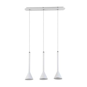 Lampa wisząca biała Anela 3xGU10x50W wym: 120x57x10 cm Italux 854464 Lampa wisząca biała Anela 3xGU10x50W wym: 120x57x10 cm Italux 854464