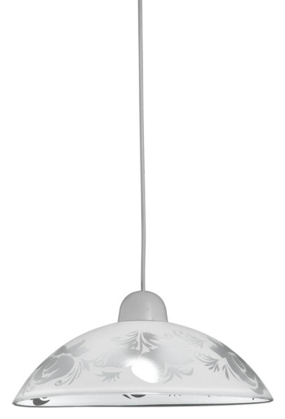 Lampa wisząca biała BERIS 1xE27x60W wym: 70x30x30 cm Candellux 924091