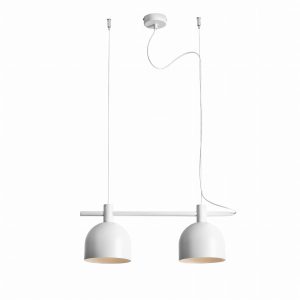 Lampa wisząca biała Beryl 2xE27x60W wym: 86x52x15 cm Aldex 854671 Lampa wisząca biała Beryl 2xE27x60W wym: 86x52x15 cm Aldex 854671