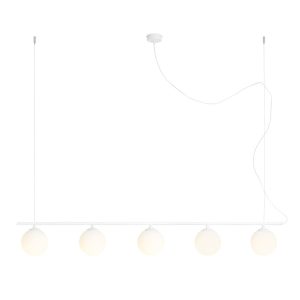 Lampa wisząca biała Beryl 5xE14x10W wym: 120x140x14 cm Aldex 854282 Lampa wisząca biała Beryl 5xE14x10W wym: 120x140x14 cm Aldex 854282