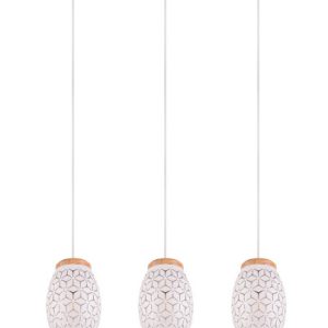 Lampa wisząca biała BIDAR 3xE27x28W wym: 150x71x15 cm RL 850424 Lampa wisząca biała BIDAR 3xE27x28W wym: 150x71x15 cm RL 850424