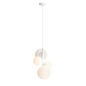 Lampa wisząca biała Bloom 4xE14x15W wym: 120x46x46 cm Aldex 852322 Lampa wisząca biała Bloom 4xE14x15W wym: 120x46x46 cm Aldex 852322