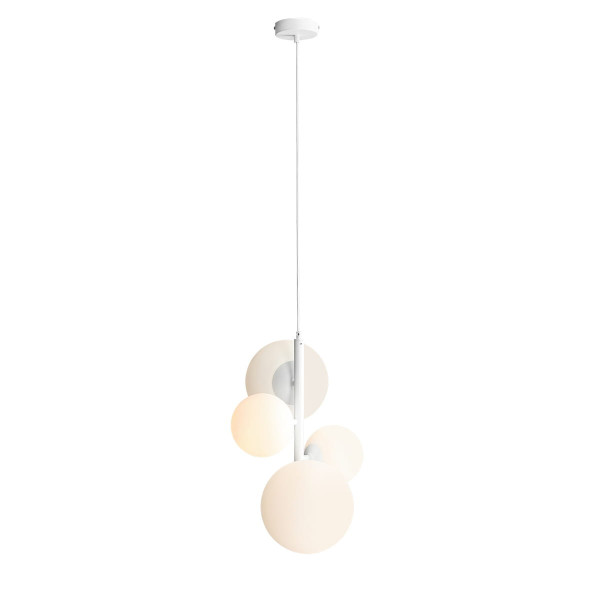 Lampa wisząca biała Bloom 4xE14x15W wym: 120x46x46 cm Aldex 852322