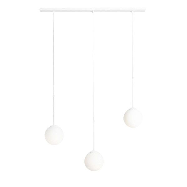 Lampa wisząca biała Bosso 3xE14x10W wym: 120x80x14 cm Aldex 852634