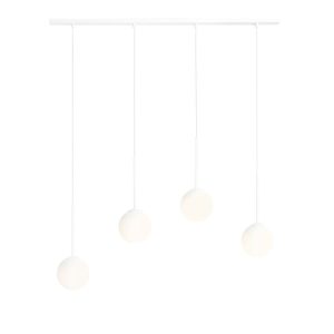 Lampa wisząca biała Bosso 4xE14x10W wym: 120x100x14 cm Aldex 852539 Lampa wisząca biała Bosso 4xE14x10W wym: 120x100x14 cm Aldex 852539