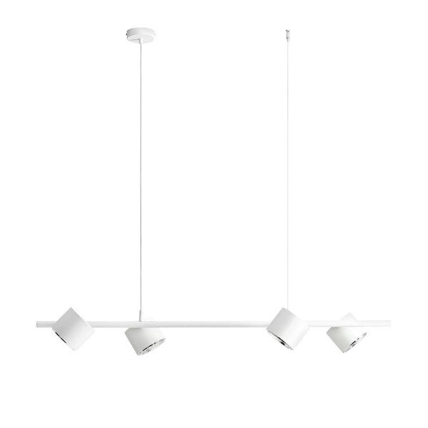 Lampa wisząca biała Bot 4xES111x35W wym: 100x121x30 cm Aldex 852110