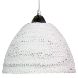 Lampa wisząca biała BRAID 1xE27x60W wym: 100x23x23 cm Candellux 924215 Lampa wisząca biała BRAID 1xE27x60W wym: 100x23x23 cm Candellux 924215