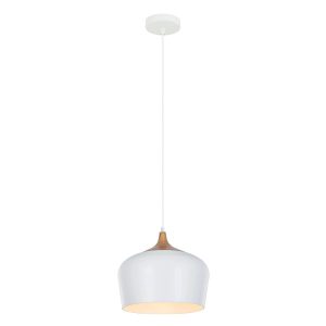 Lampa wisząca biała Britta 1xE27x60W wym: 100x30x30 cm Italux 860966 Lampa wisząca biała Britta 1xE27x60W wym: 100x30x30 cm Italux 860966