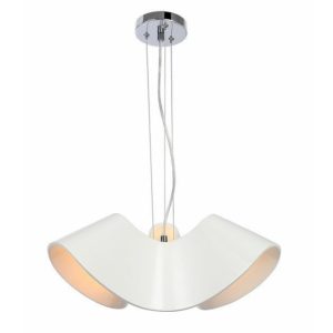 Lampa wisząca biała Catalina 3xE27x60W wym: 120x40x40 cm Reality 845237 Lampa wisząca biała Catalina 3xE27x60W wym: 120x40x40 cm Reality 845237