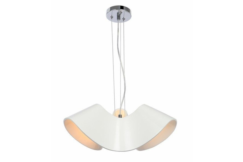 Lampa wisząca biała Catalina 3xE27x60W wym: 120x40x40 cm Reality 845237
