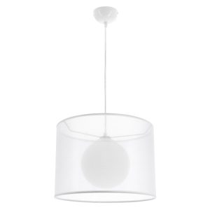 Lampa wisząca biała CHICAGO 1xE27x60W wym: 110x35x35 cm Candellux 924183 Lampa wisząca biała CHICAGO 1xE27x60W wym: 110x35x35 cm Candellux 924183