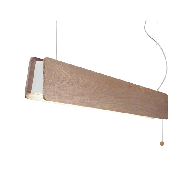 Lampa wisząca biała ciemne drewno OSLO 1xG13x16W Nowodvorski 852815